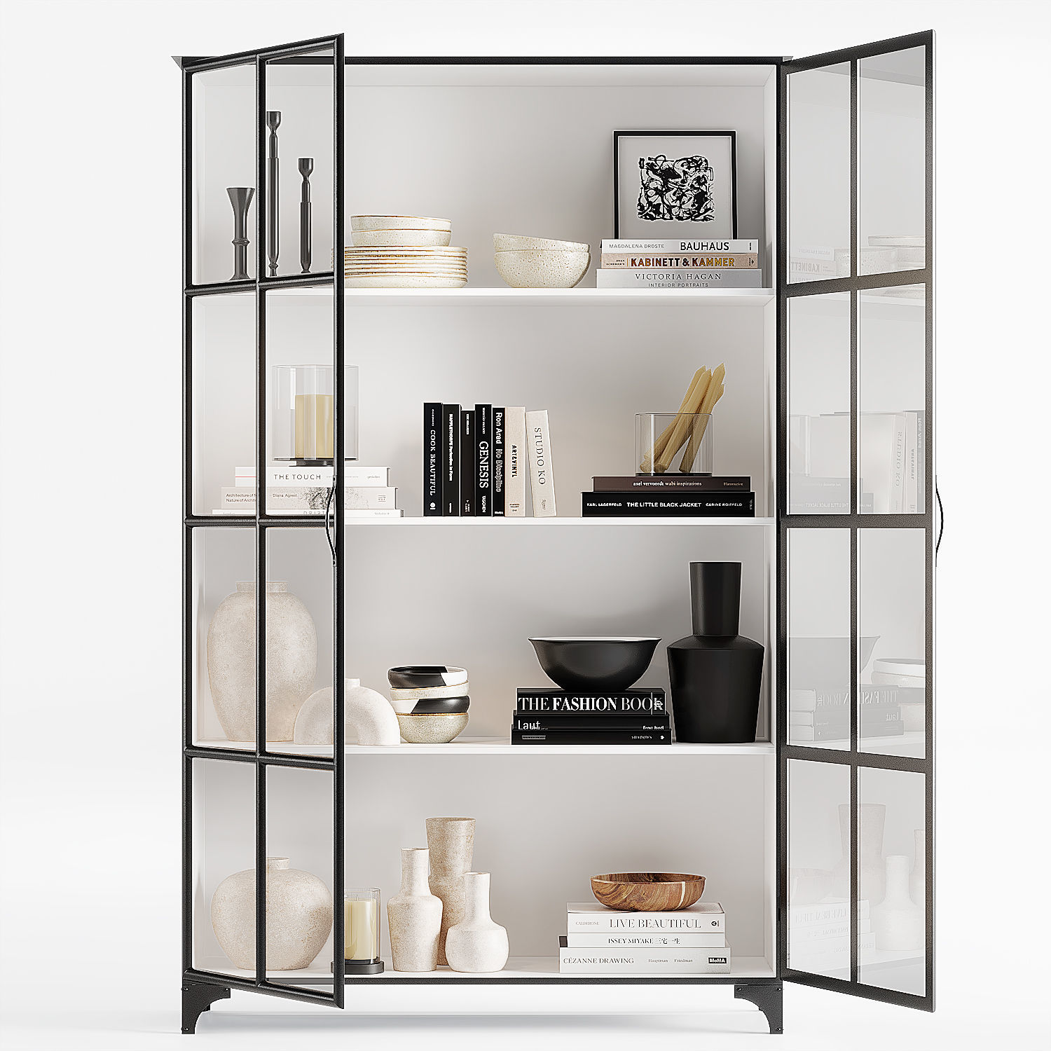 Crate and Barrel Kedzie cabinet 3D model_4