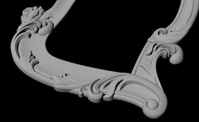 headboard and footboard 3D model_5