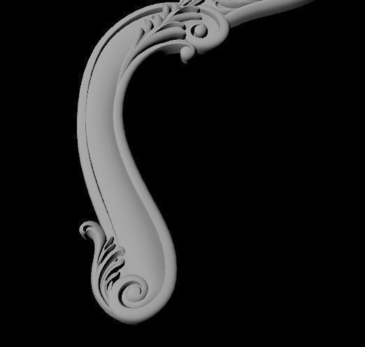 headboard and footboard 3D model_3