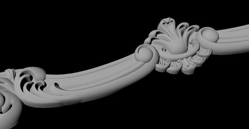 headboard and footboard 3D model_6