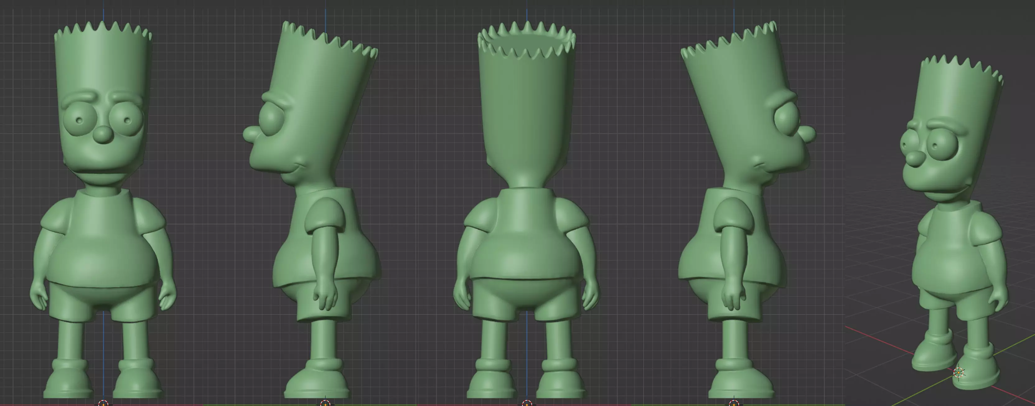  Bart Simpson 3D print model_0