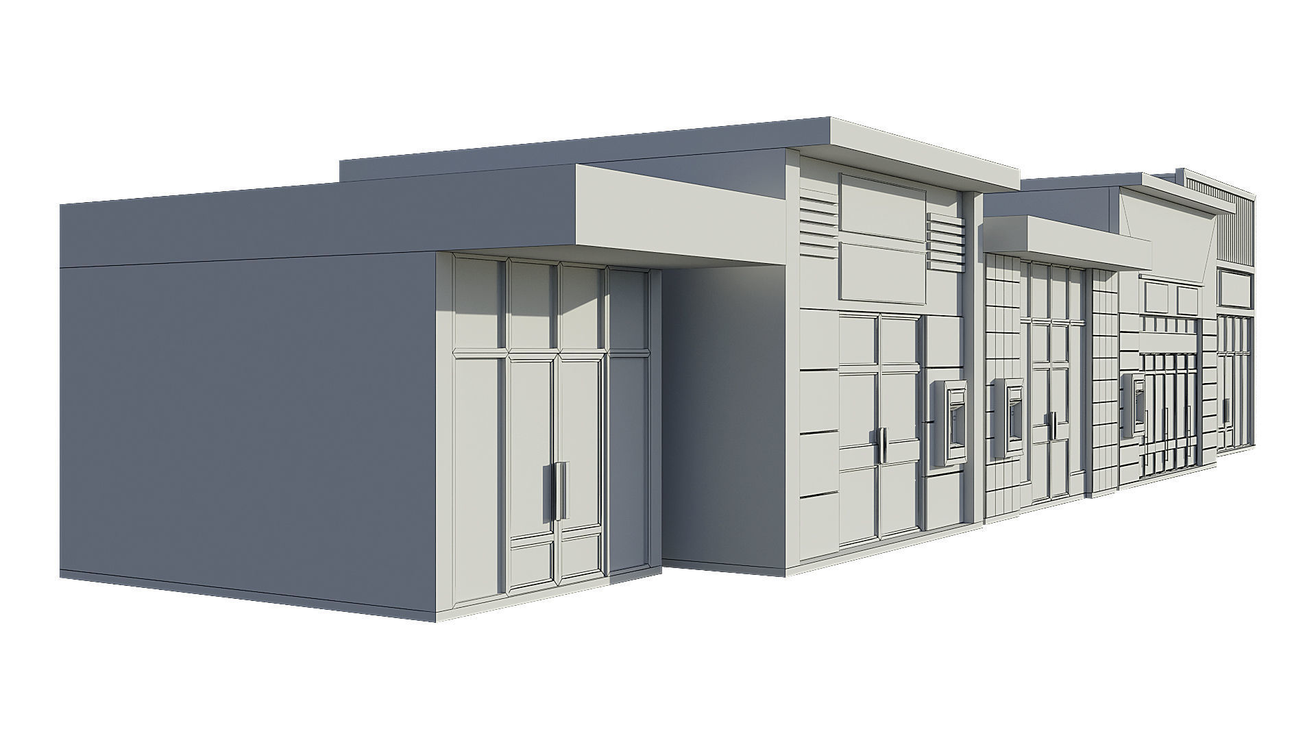 Commercial Storefront Shopfront Shop Retail City 3D model_15