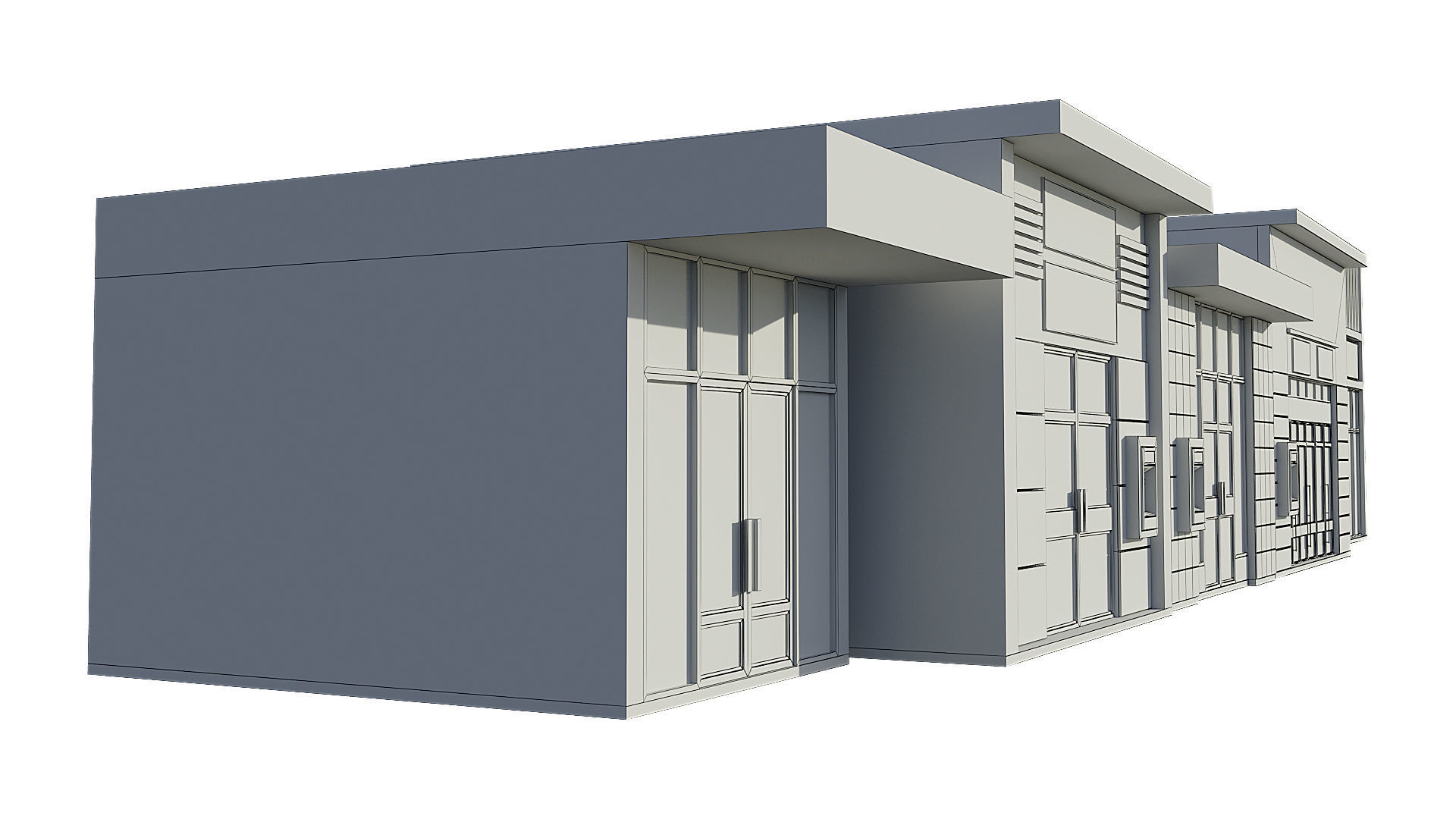 Commercial Storefront Shopfront Shop Retail City 3D model_19