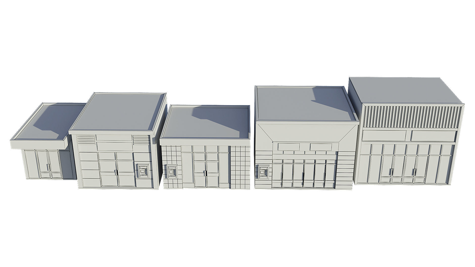 Commercial Storefront Shopfront Shop Retail City 3D model_20