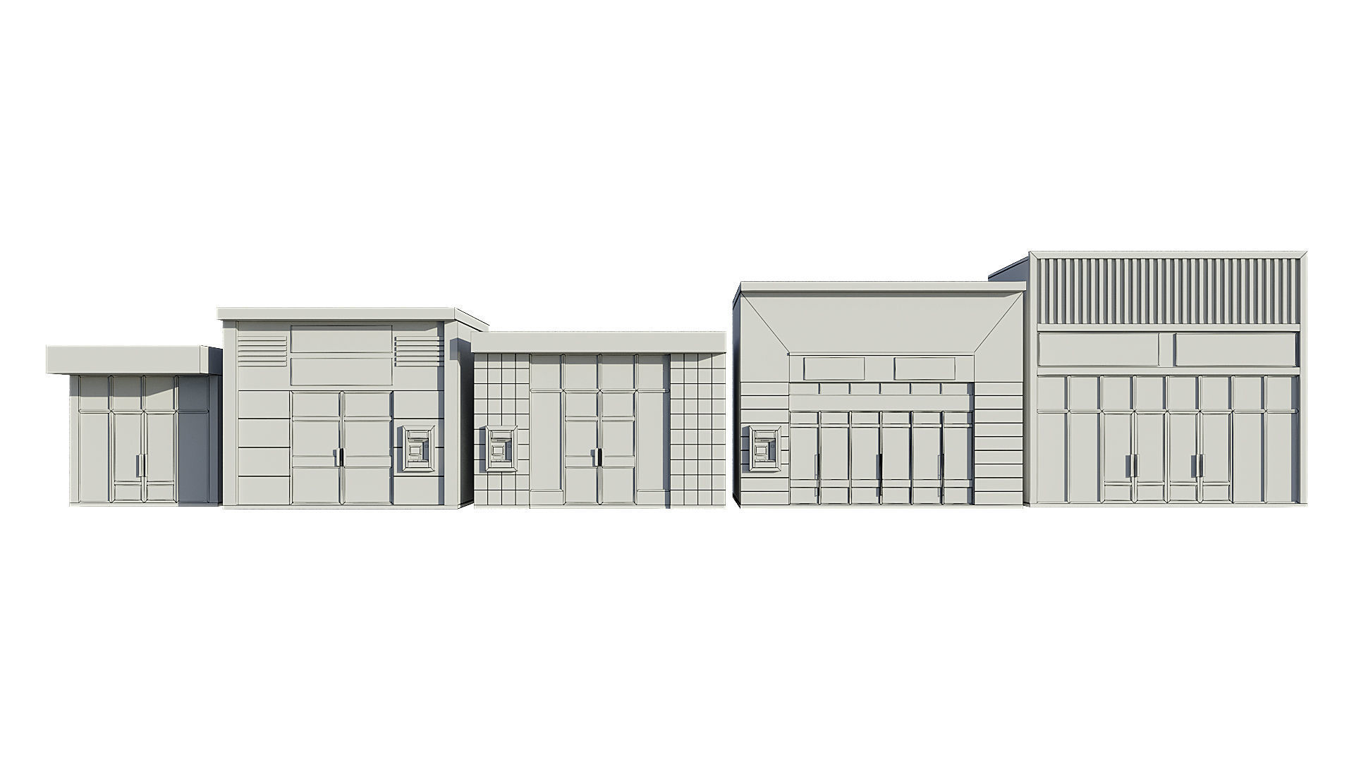 Commercial Storefront Shopfront Shop Retail City 3D model_17