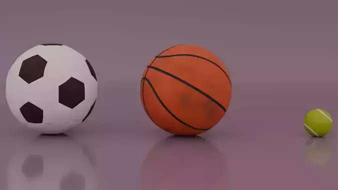 Basketball - Fotball - Tennisball