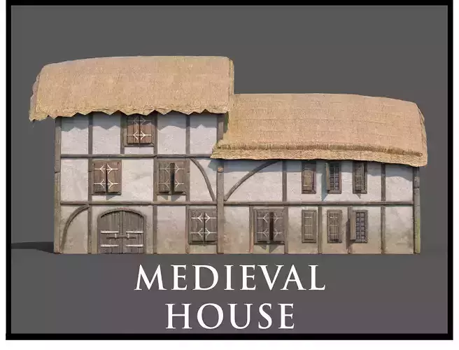 Medieval Village House 03