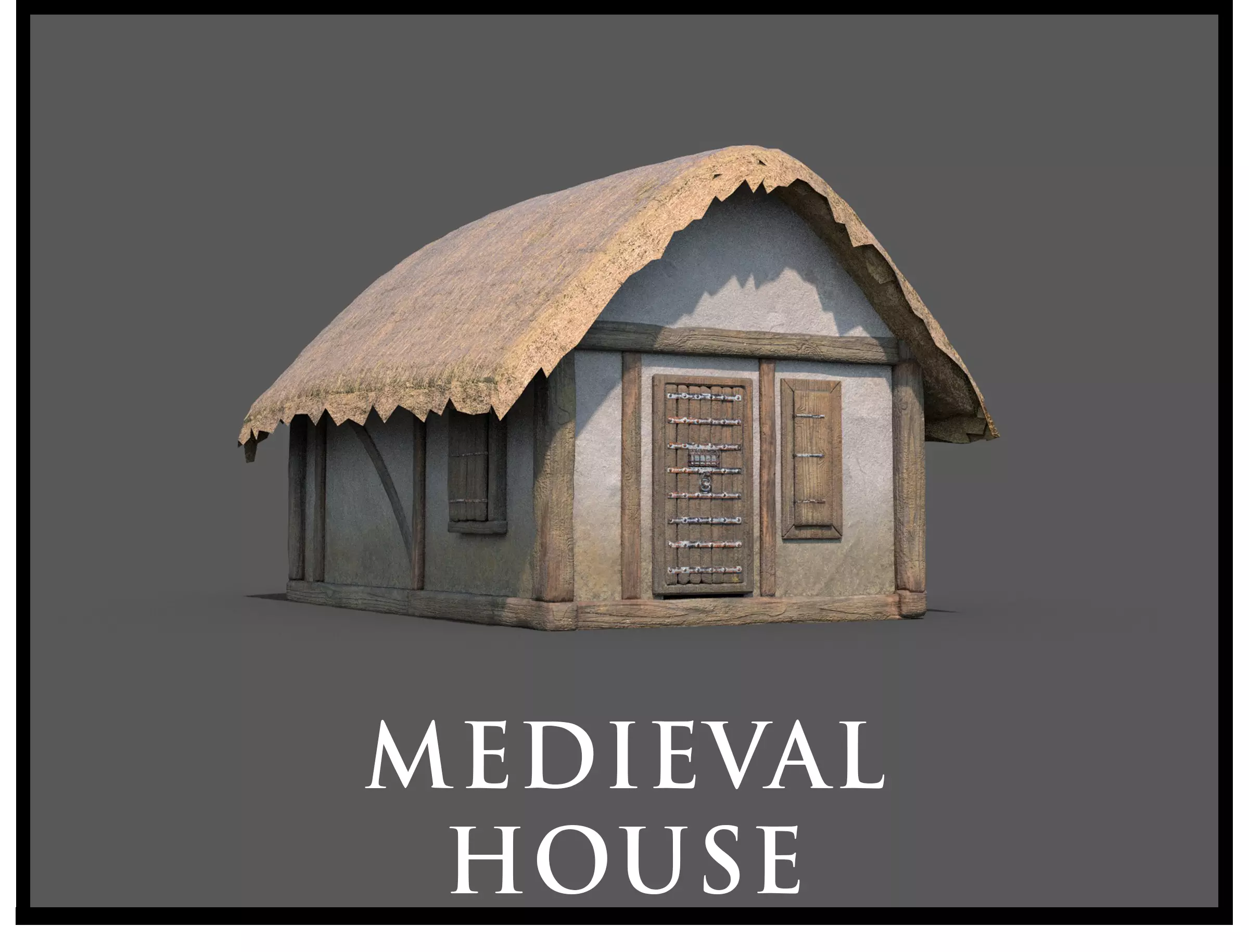 Medieval Village House 04 Free low-poly 3D model