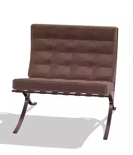 Beautiful sofa with red shine leather texture