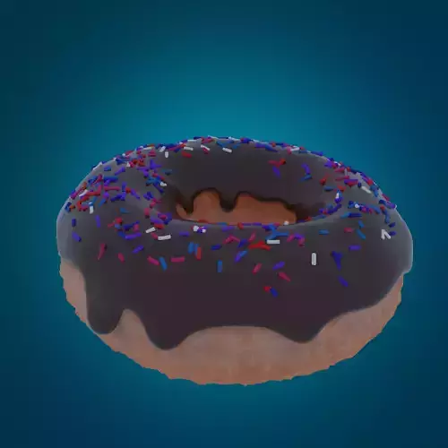 Baked tasty donut