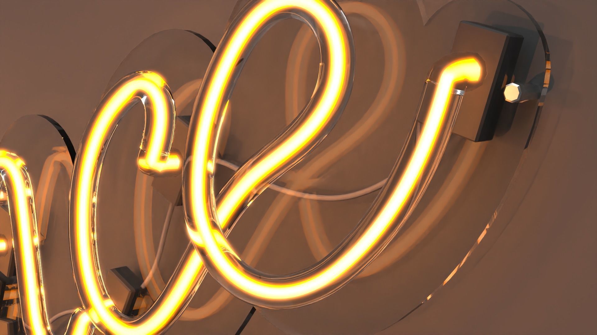 Lets Dance - Neon Sign 3D model_4