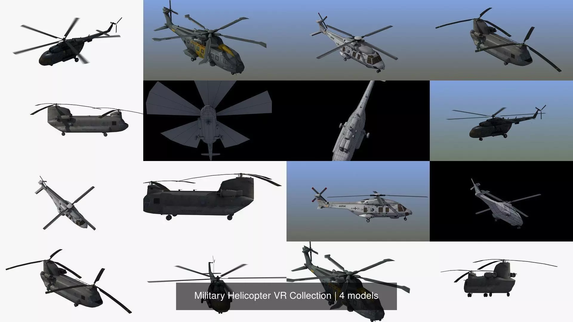 Military Helicopter VR Collection _0
