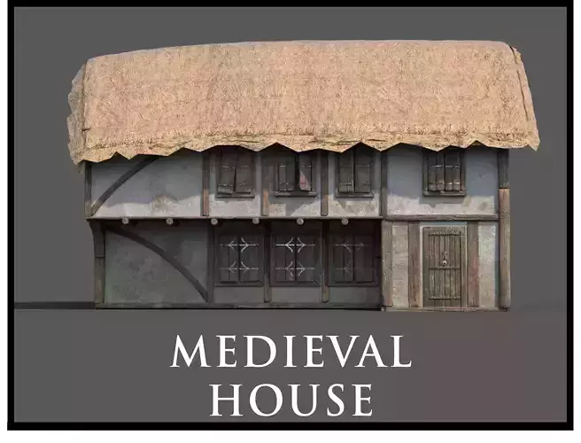 Medieval Village House 07