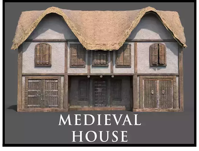 Medieval Village House 06
