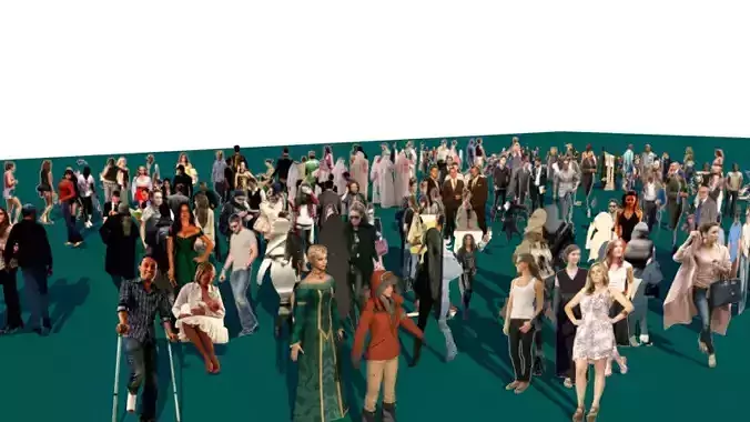 More than 100 people actions and type