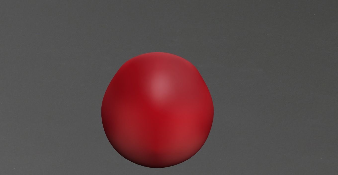 Pomegranate Low-poly 3D model_8