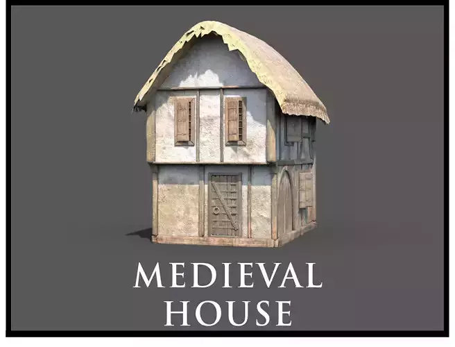 Medieval Village House 09