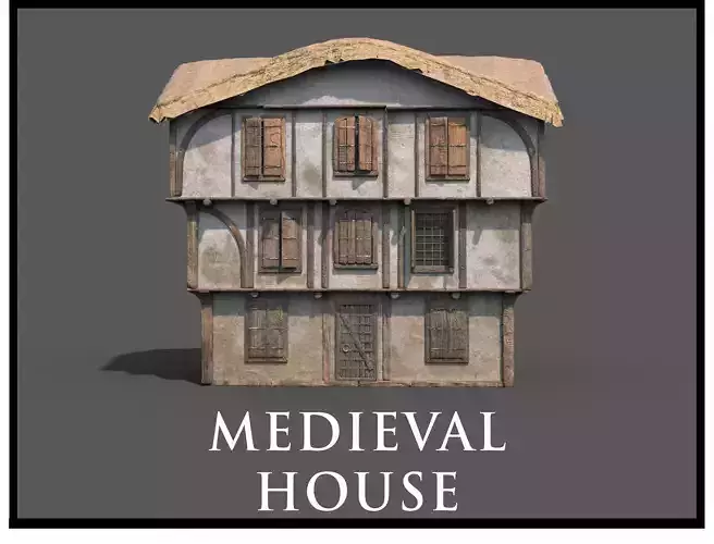 Medieval Village House 08