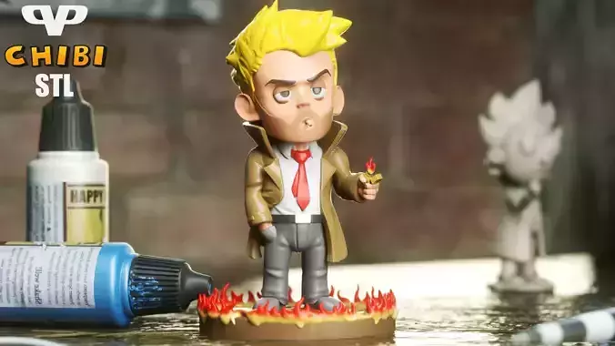 Constantine Chibi STL for 3D Printing ChibiSTL 3DXM
