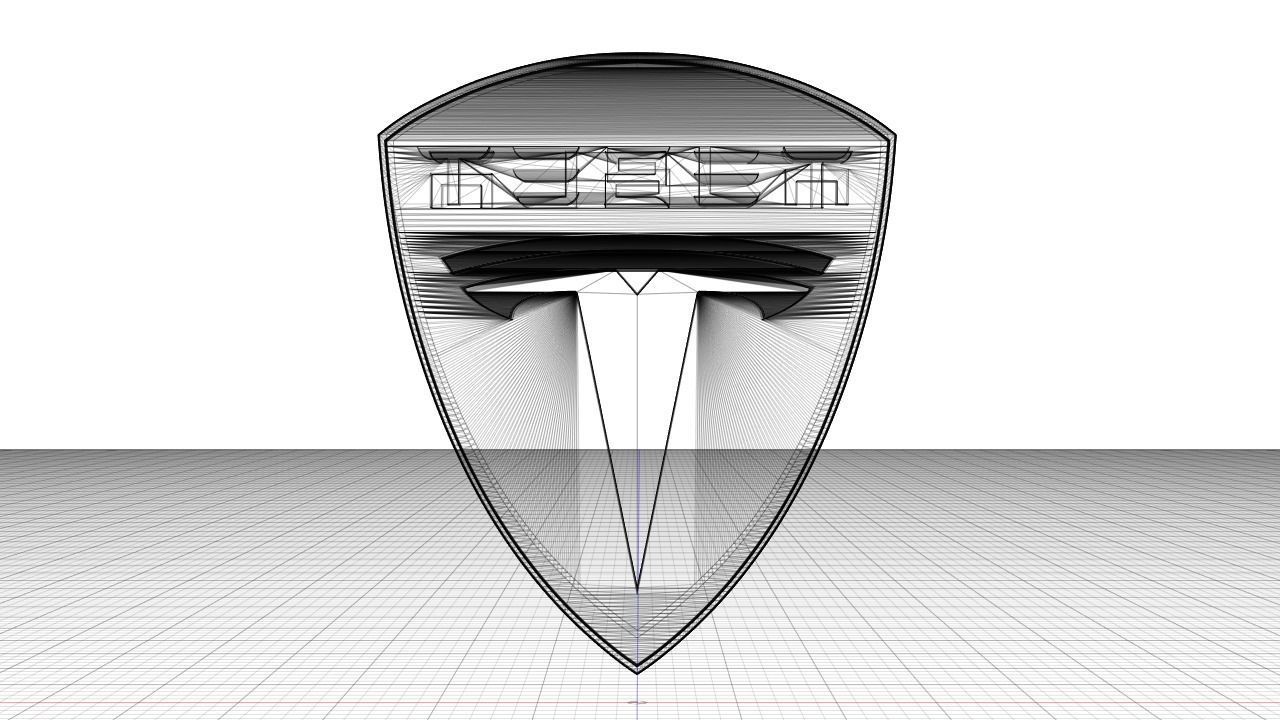 Tesla 3d logo 2 3D model_7