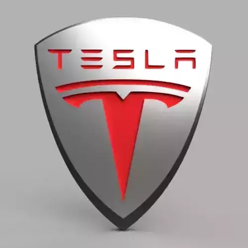 Tesla 3d logo 2 3D model
