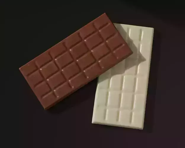 Photoscanned Milk and White Chocolate Collection