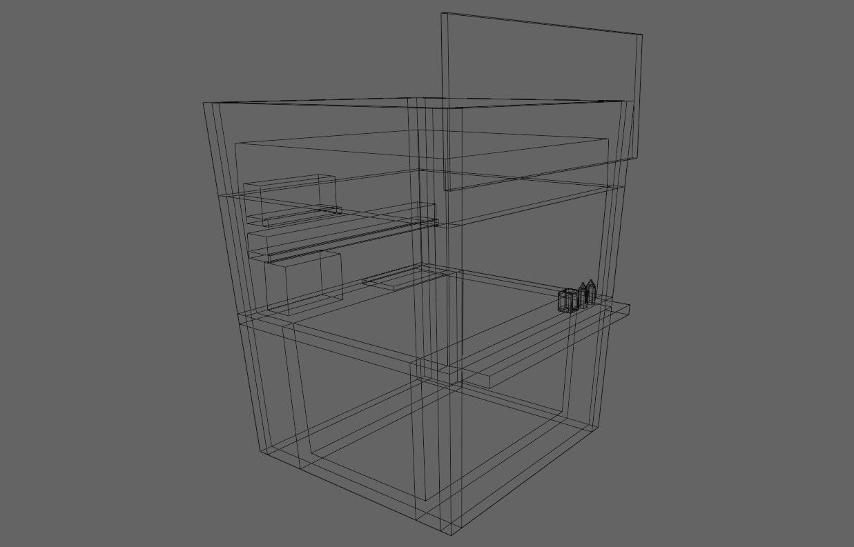 Snack Stand - Hamburger Shop - Lanchonete Low-poly 3D model_20