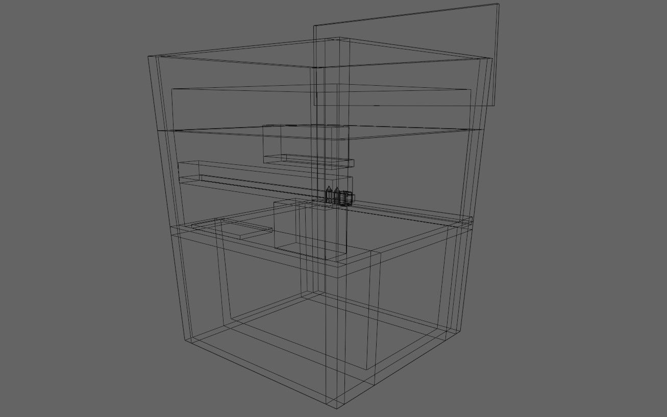 Snack Stand - Hamburger Shop - Lanchonete Low-poly 3D model_21