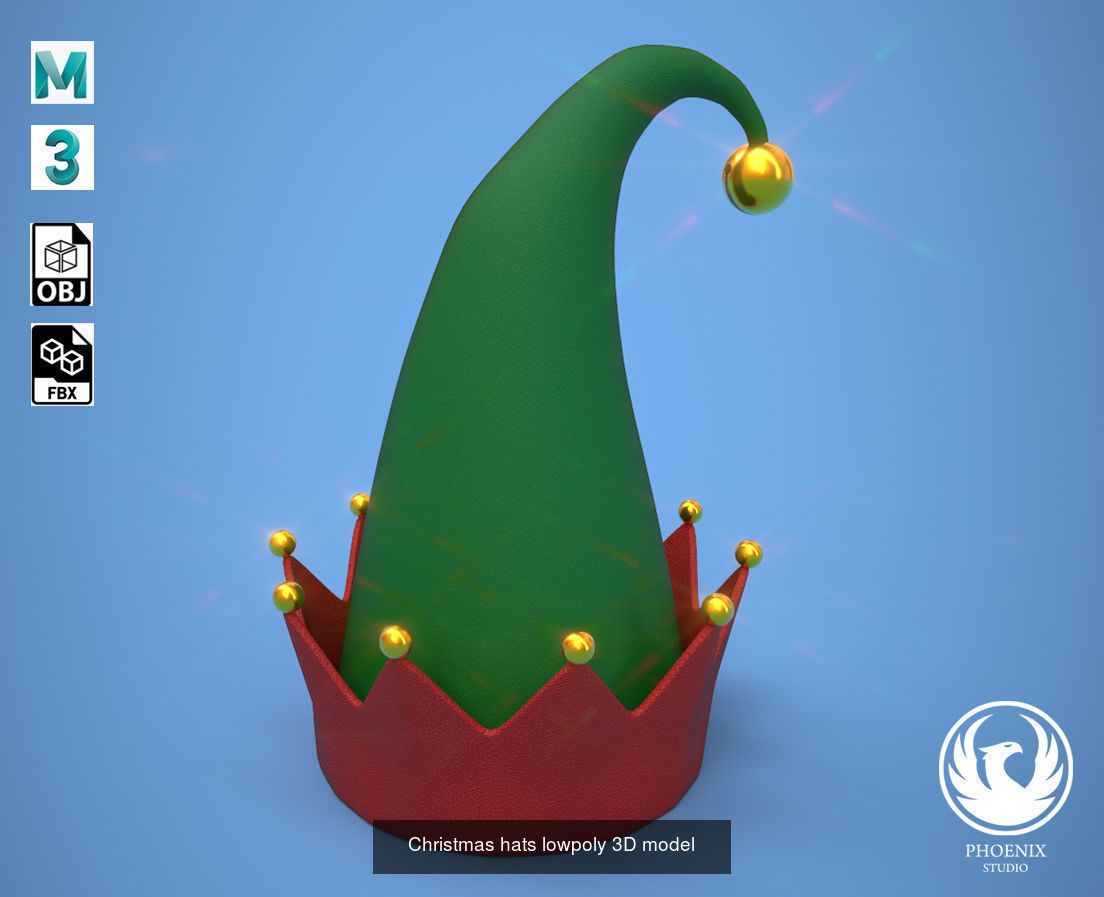 Christmas Objects Pack 3D Model Collection_8