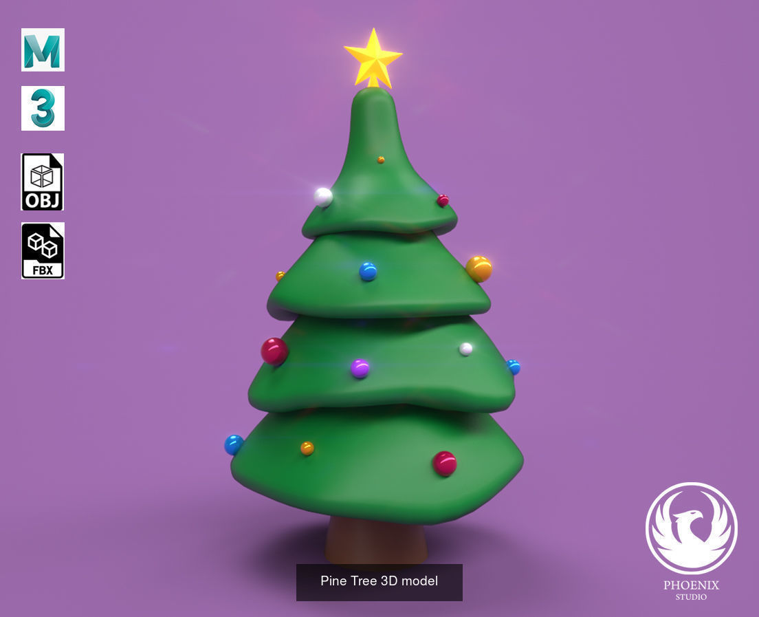 Christmas Objects Pack 3D Model Collection_9