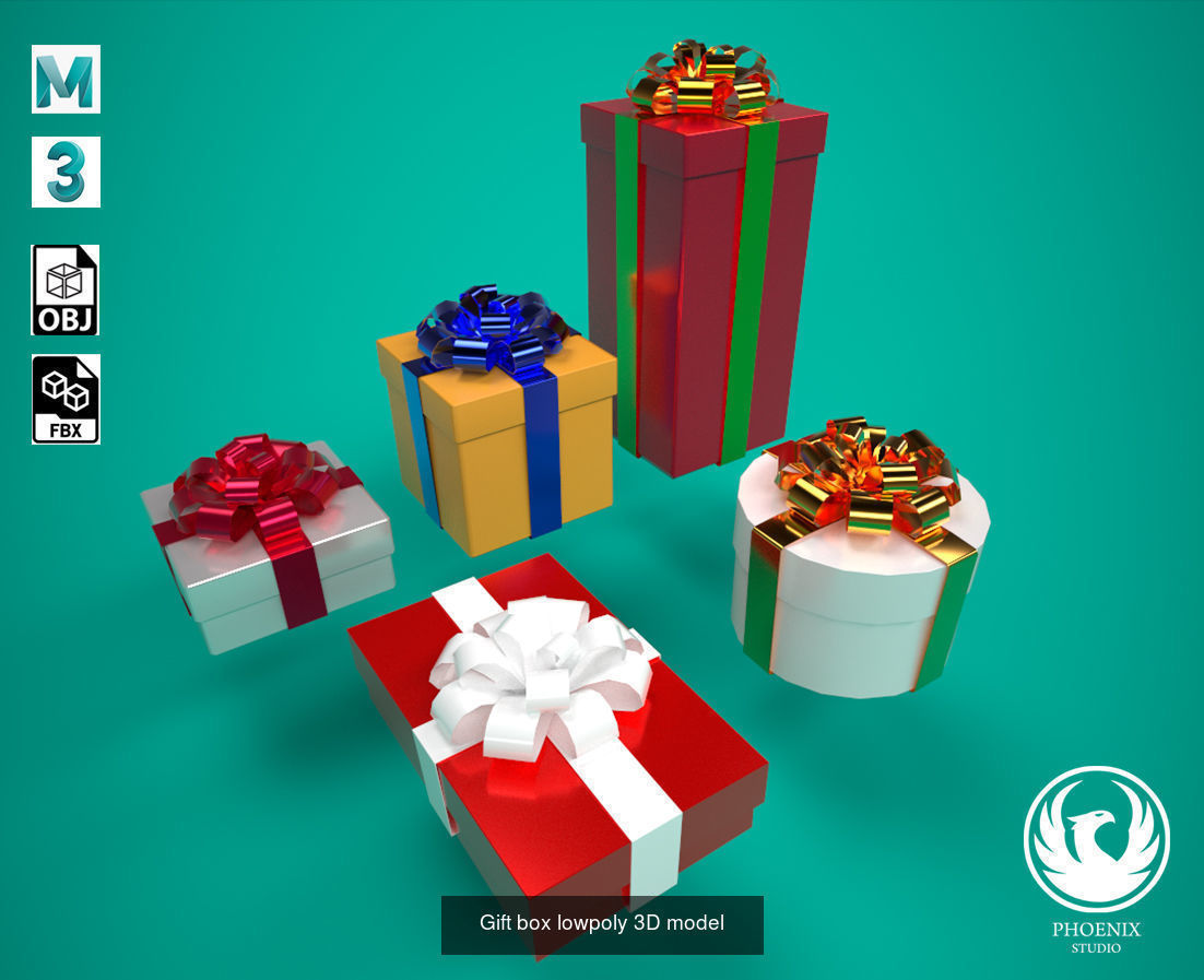 Christmas Objects Pack 3D Model Collection_2