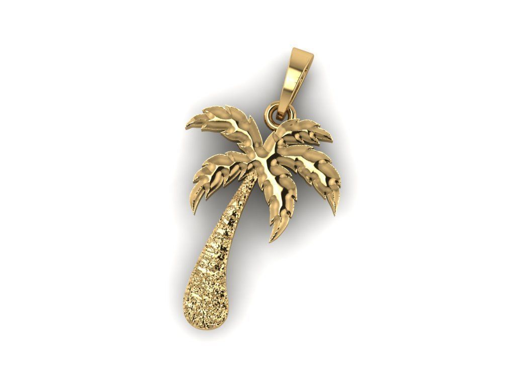 Palm Tree pendant 3D print model_0
