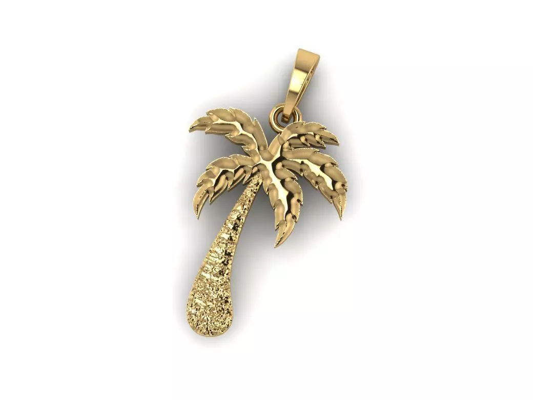 Palm Tree pendant 3D print model_0