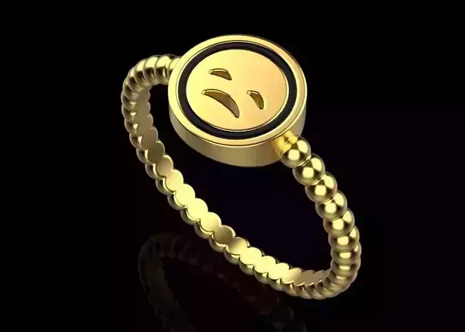 ring smiley 3D print model