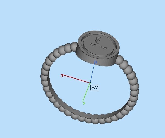 ring smiley 3D print model_23