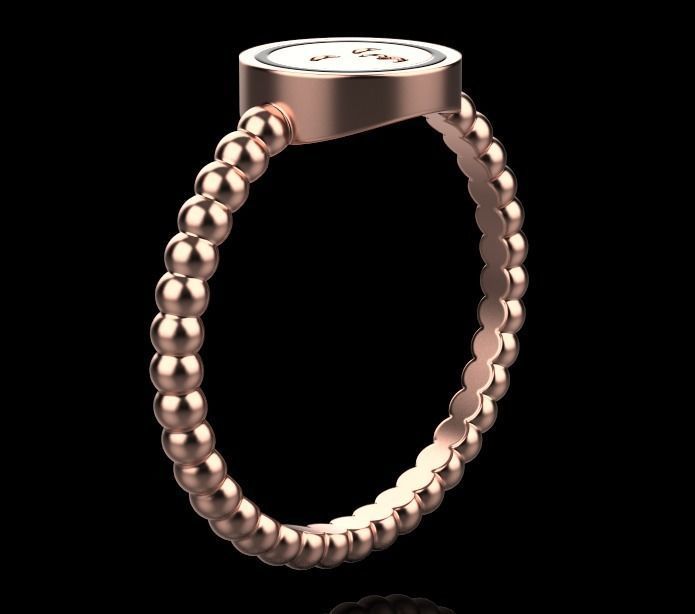 ring smiley 3D print model_12