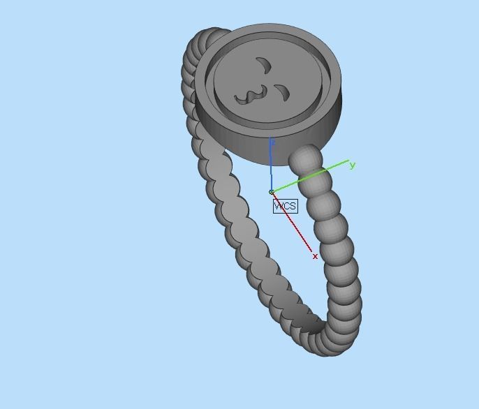 ring smiley 3D print model_22