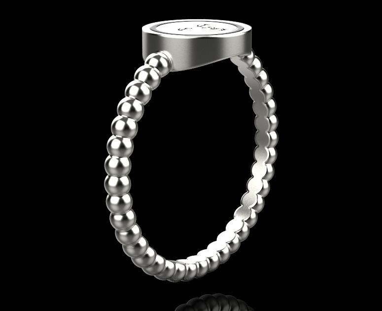 ring smiley 3D print model_9