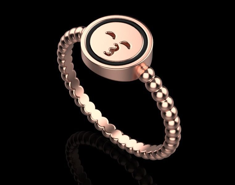 ring smiley 3D print model_11
