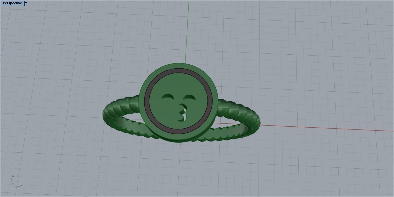 ring smiley 3D print model_16