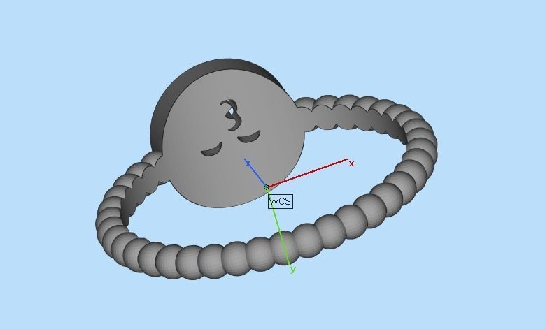 ring smiley 3D print model_21