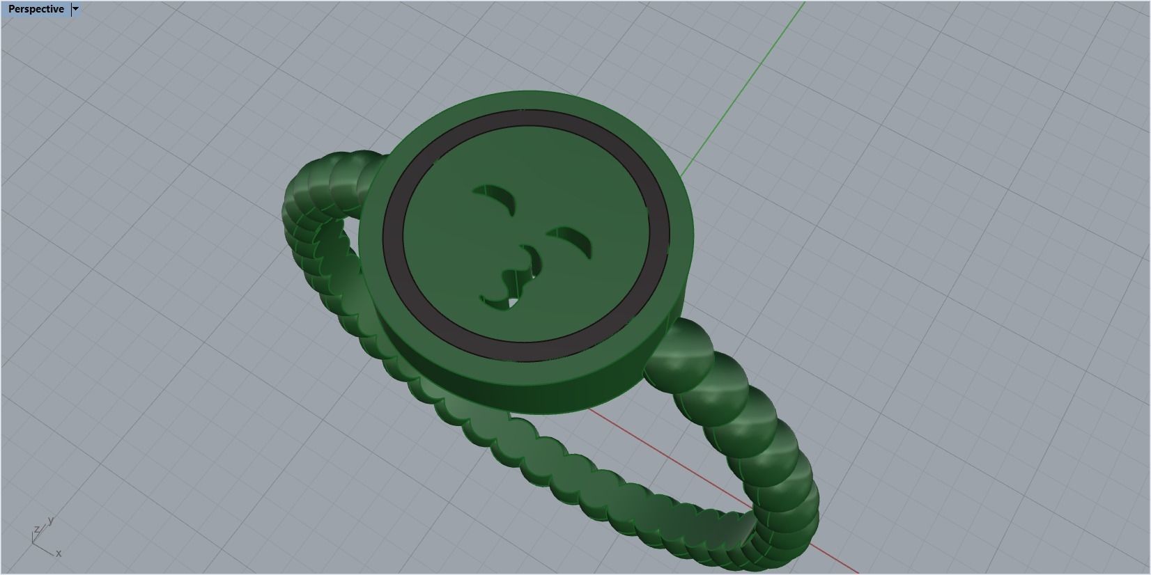 ring smiley 3D print model_14