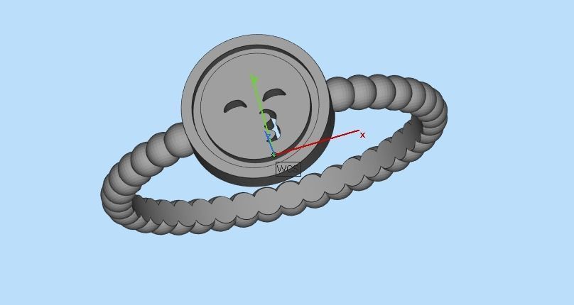 ring smiley 3D print model_20