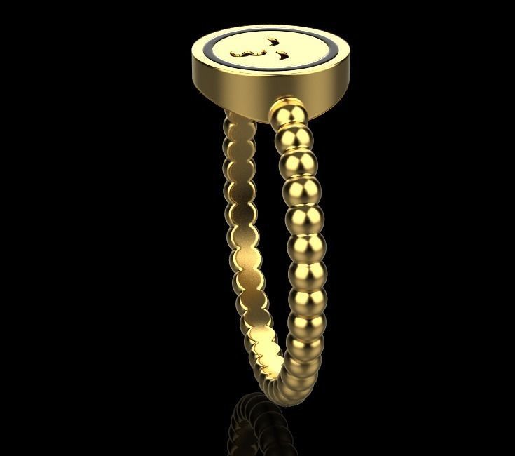 ring smiley 3D print model_7