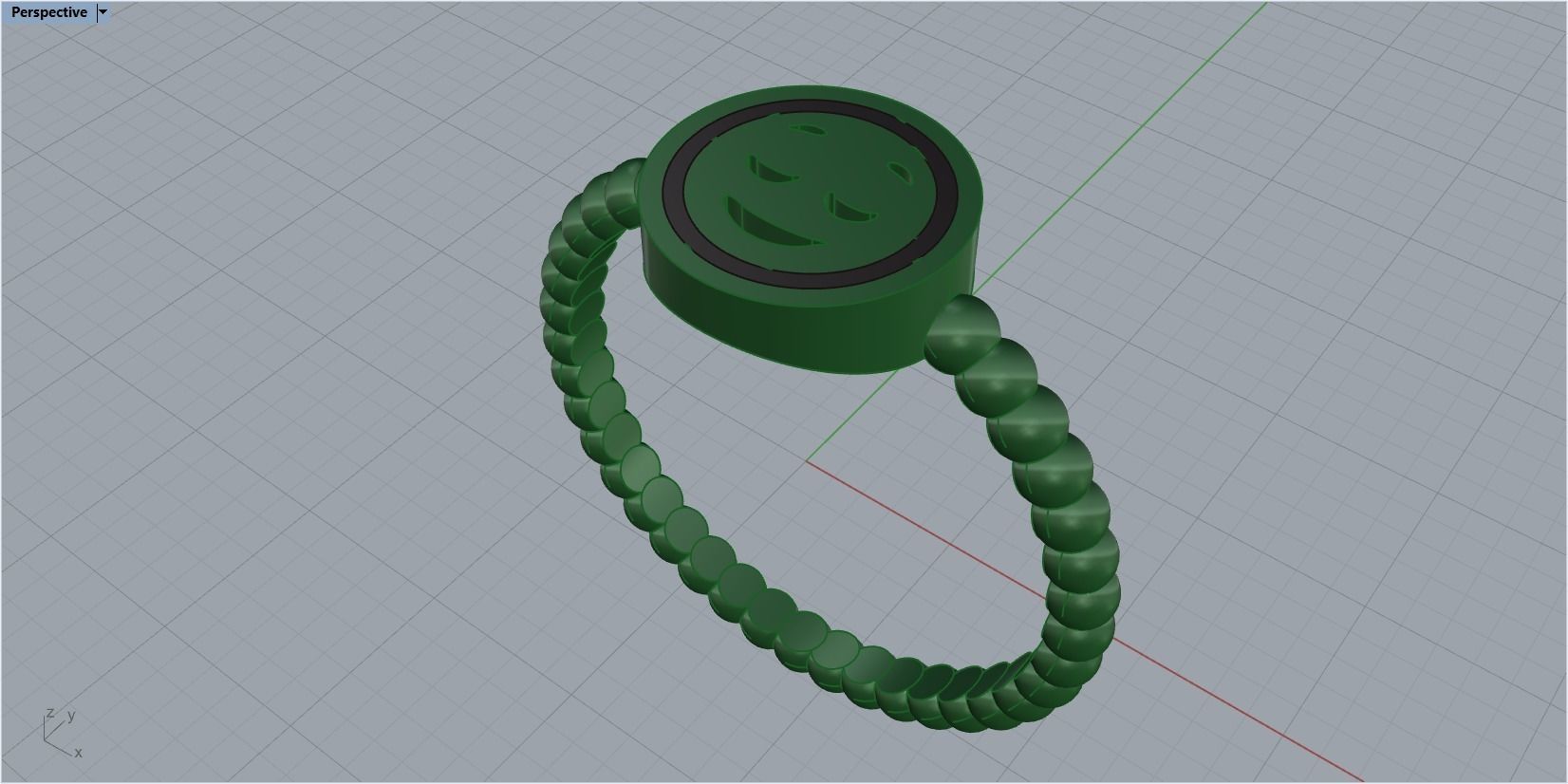 ring smiley 3D print model_14