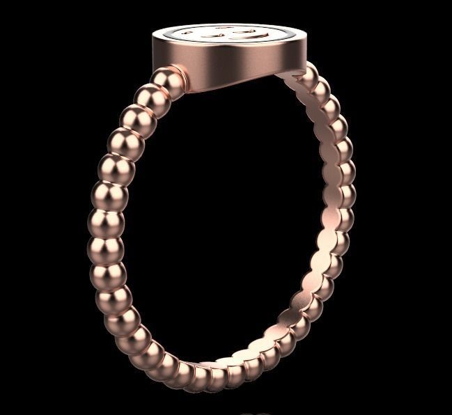 ring smiley 3D print model_12