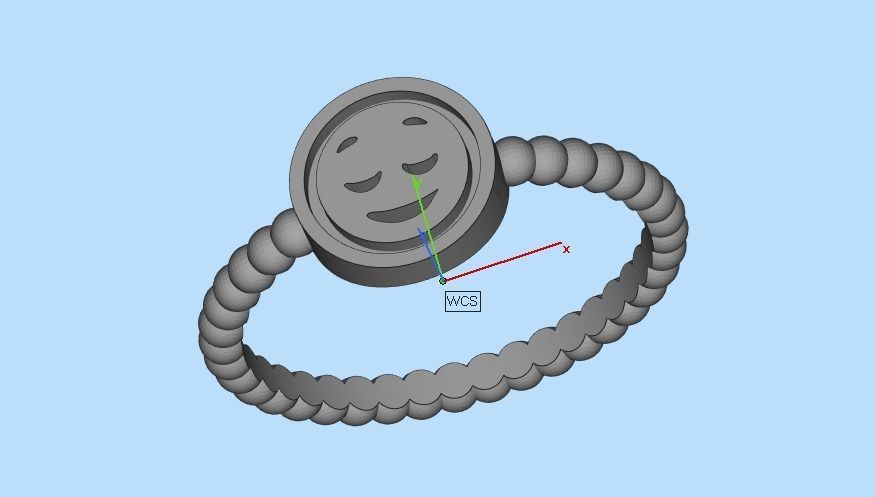ring smiley 3D print model_21