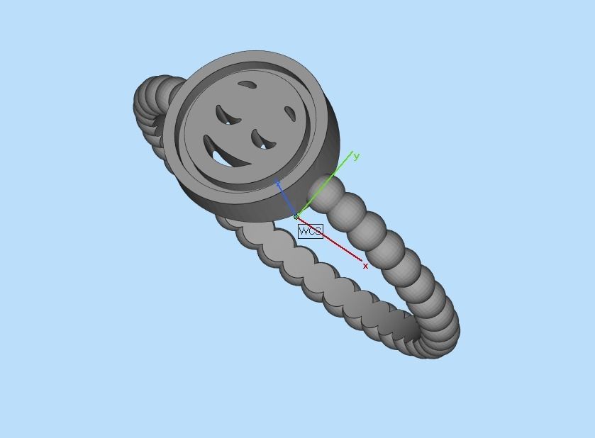 ring smiley 3D print model_23