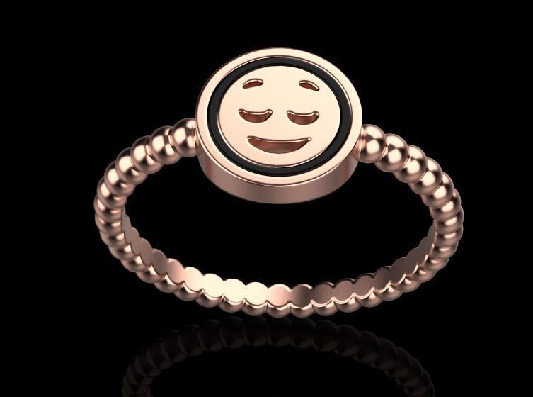 ring smiley 3D print model_13