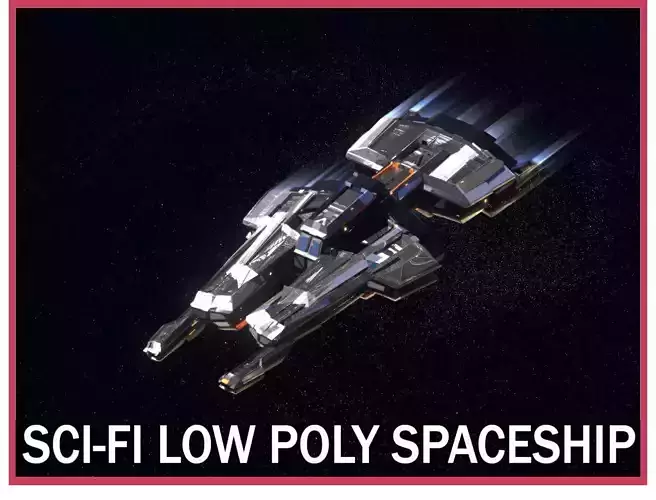 Lowpoly Sci-Fi Spaceship Space Ship Sci-Fi Air Craft Low Poly 27 Low-poly 3D model Lowpoly Sci-Fi Spaceship Space Ship Sci-Fi Air Craft Low Poly 27 Low-poly 3D model